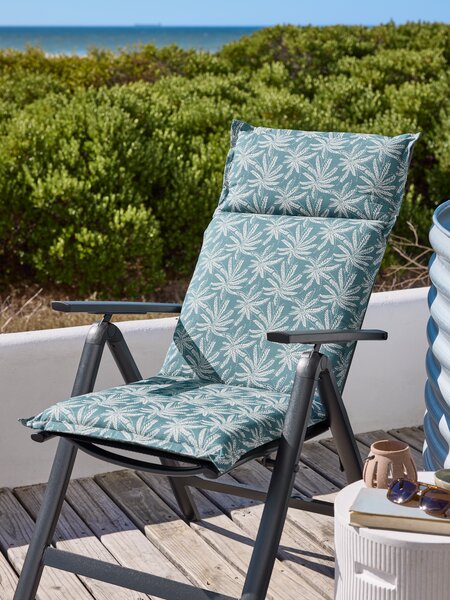 Hagepute regulerbar stol BARMOSE petroleum blå