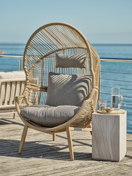 Piedestal BYNKEFUGL B30xL30xH48 travertin