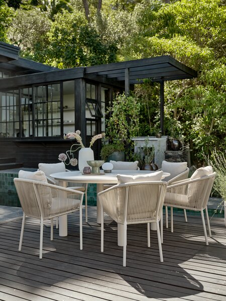 SURNADAL Ø150 Tisch + 4 GILJA beige