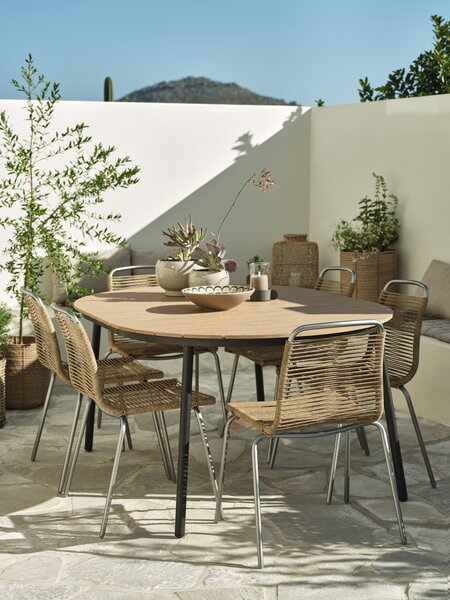 Kerti asztal AKTIVEN ÁTM118xH118/168 cm natúr