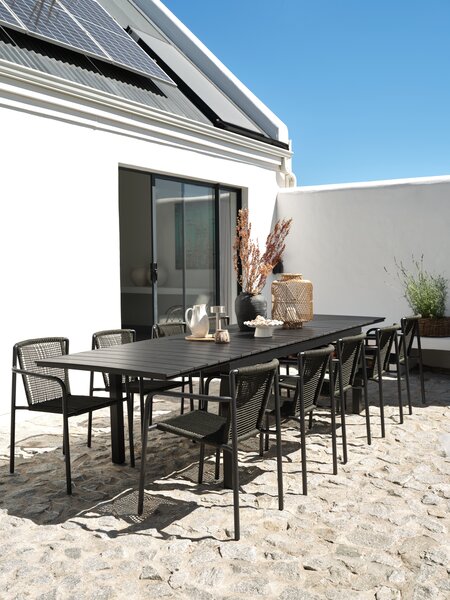 Gartentisch VATTRUP B95xL206/321 schwarz