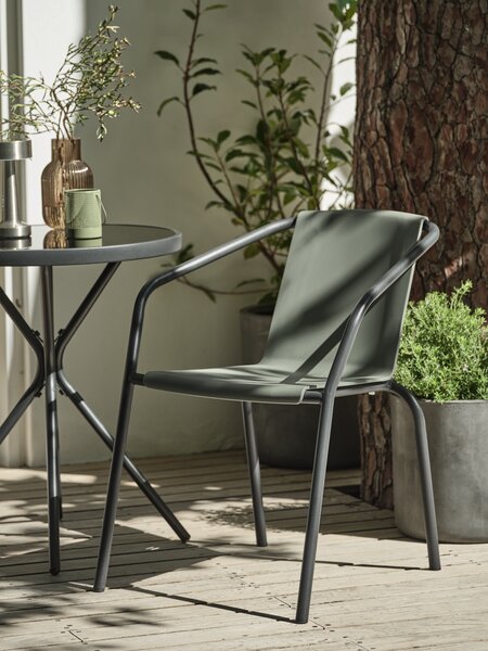 Silla apilable MODUM verde oliva