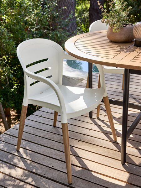 Chaise empilable NYLENDLIA beige