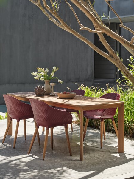 Bahçe masası UVDAL G95xU223 sert ahşap