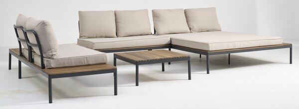Modulares Lounge-Set HOU m/Chaiselongue 6Pers.
