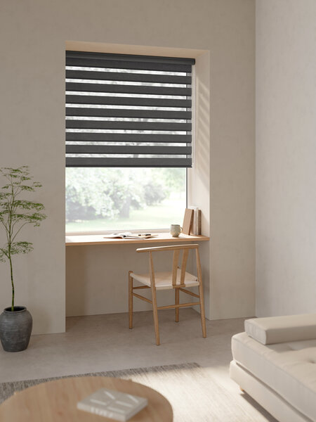 Rolgordijn duo ALSTEN 180x180 grijs