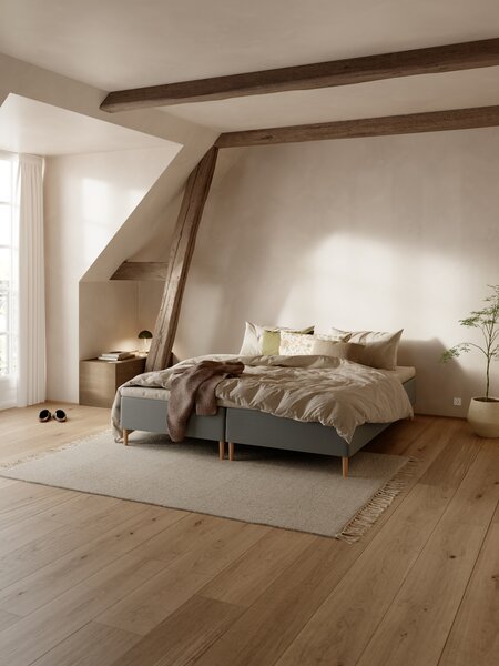 Boxmadras 180x200cm SKAUPA + FLYA grå-33 Medium