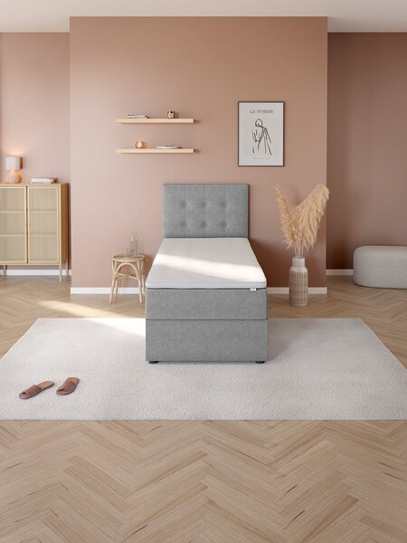 Kontinentalsäng 90x200cm TYLDA STORAGE grå-23 medium