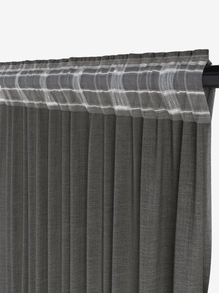 Vorhang GODDO 1x135x245 dunkelgrau