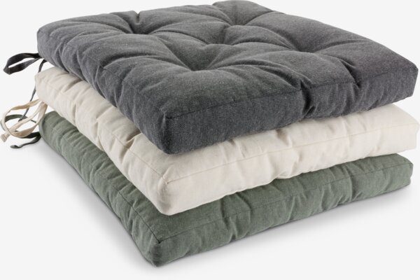 Подушка HVITLYNG 40x40x4см сірий антрацит