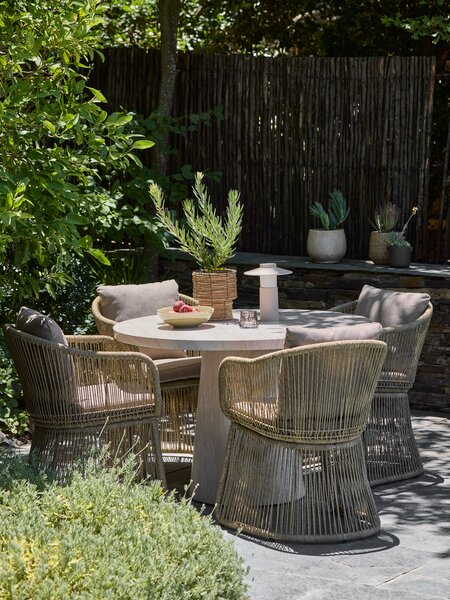 Havebord SKARSLIA Ø110 travertin