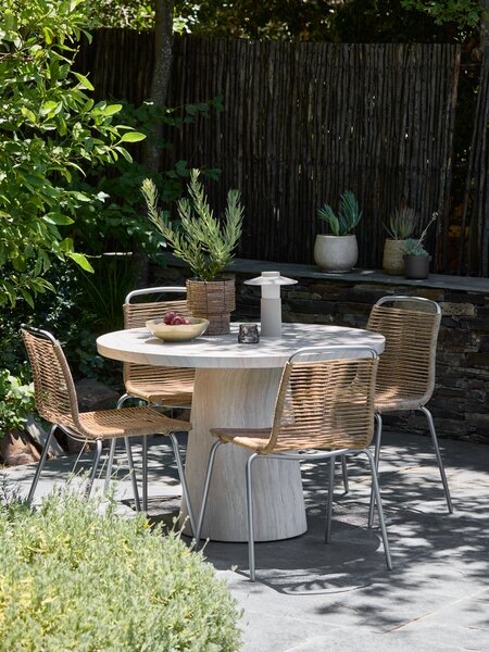 Havebord SKARSLIA Ø110 travertin