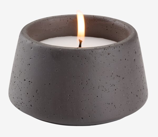 Lys EDGAR Ø11xH6cm grå