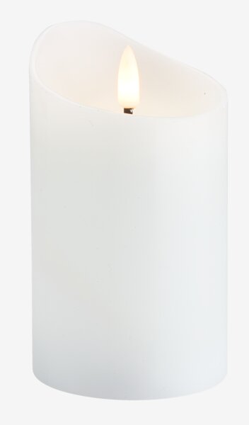 LED-kubbelys NICOLAI Ø8xH13cm hvit