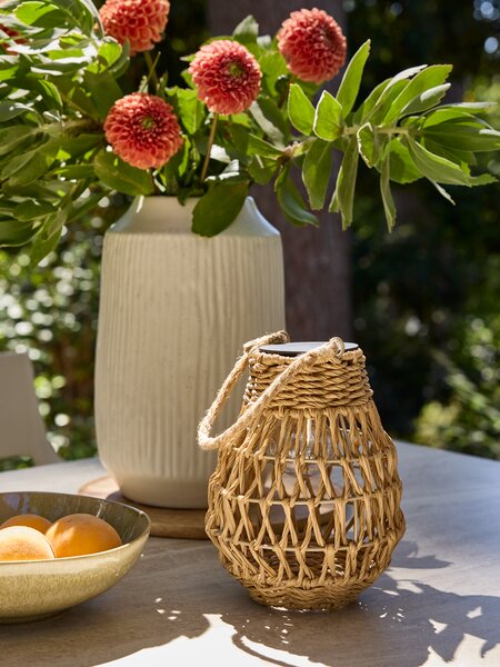 Lampa na batérie BREMSE Ø18xV22 cm prírodná