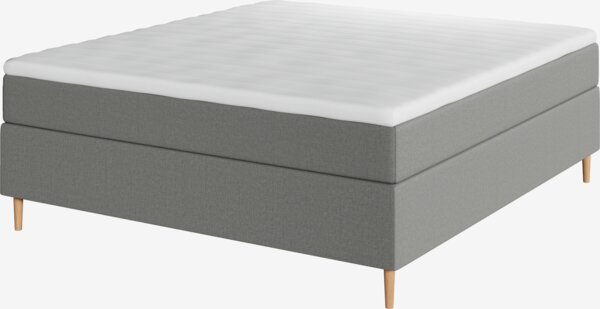 Boxspring krevet 160x200 TYRIA + FLYA siva-23 srednje tvrdo