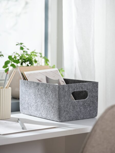 Cesto JOSEF P18×L25×H12 cm grigio