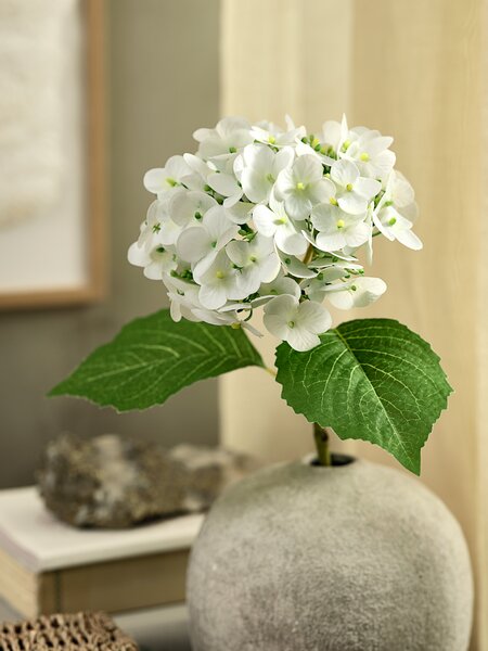 Kunstig blomst HUBERT H46cm hvit