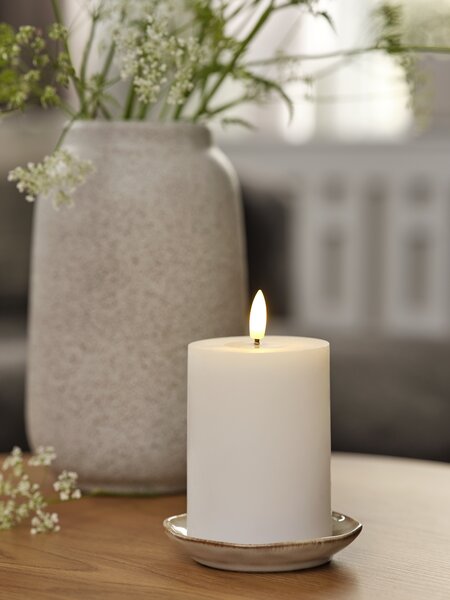 LED-kubbelys DANTE Ø8xH10cm offwhite
