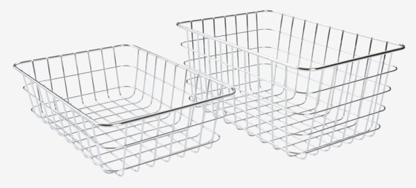 Stapelbar korg LJUNGA B18×L26×H8 cm