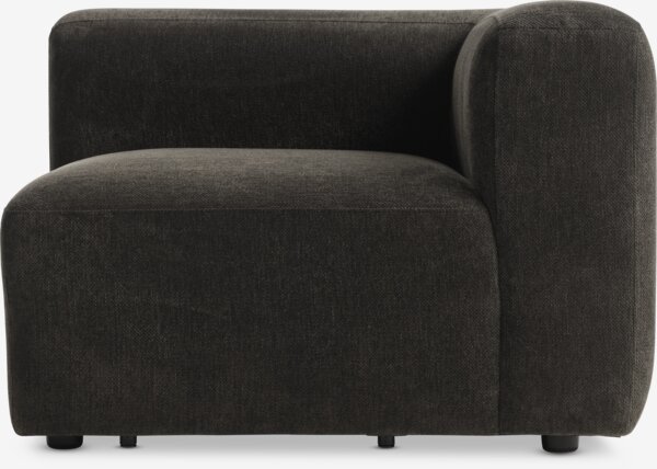 Sofa module SKEJBY corner/end dark brown fabric