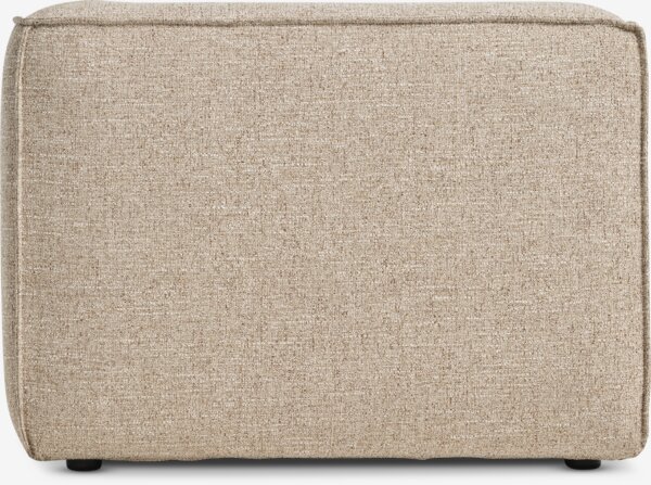 Modulaire bank SKIBBY hoek/eind zandkleurige stof