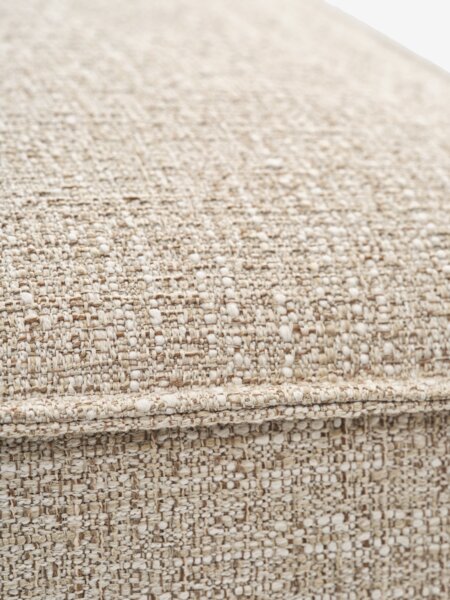 Sofa module SKIBBY chaise longue/pouffe sand fabric