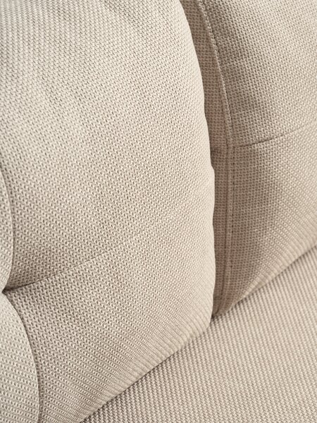 Sofa bed BRAMMING 2 seater beige fabric