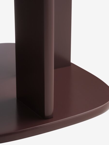 Hjørnebord KARLEBJERG 30x40 aubergine