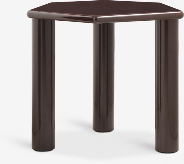 Hjørnebord KLIPPINGE 45x49 aubergine
