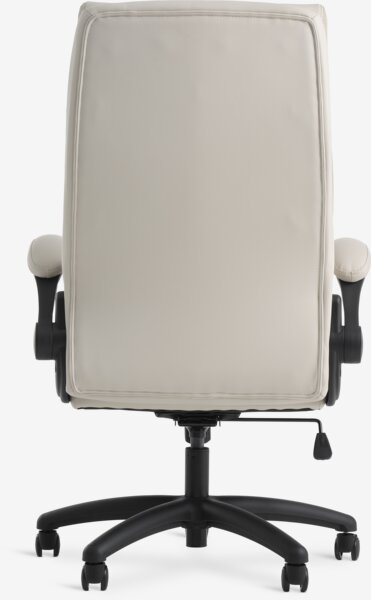 Office chair KASTBJERG beige faux leather