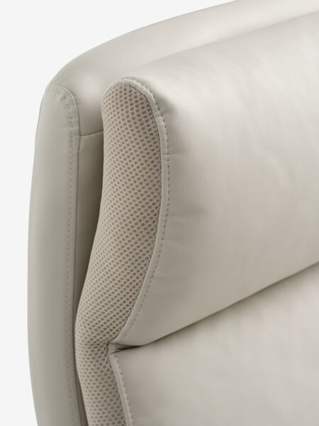 Office chair KASTBJERG beige faux leather