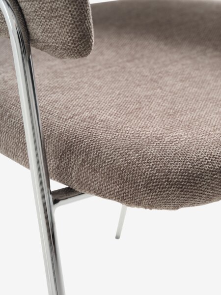 LYNGVIG L180/260 natural oak + 4 RAMSING beige/chrome