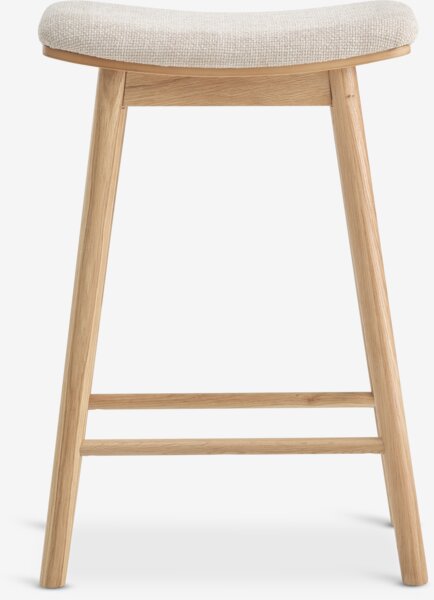 Barstol SALSMOSE beige tyg/natur ek