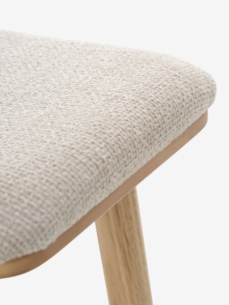 Barstol SALSMOSE beige tyg/natur ek