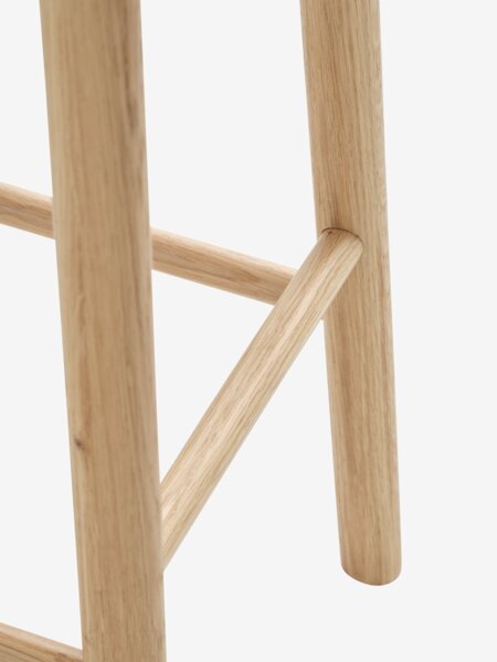 Barstol SALSMOSE beige tyg/natur ek