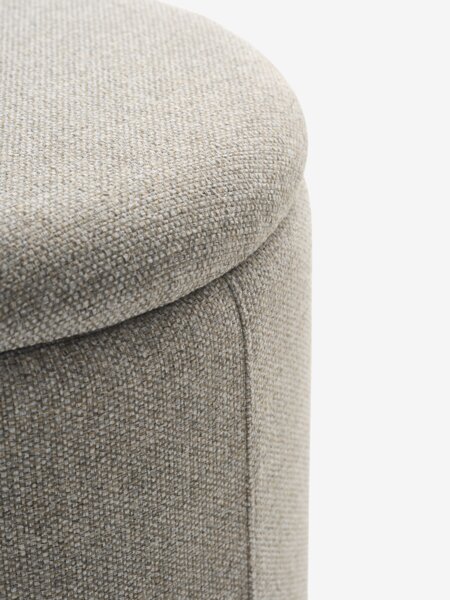 Pouffe GISLEV D36 w/storage sand fabric