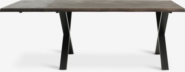 Matbord ROSLEV 95x160 mörk ek/svart