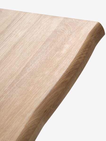 ROSLEV L160 table natural oak + 4 BJERREBY chairs grey