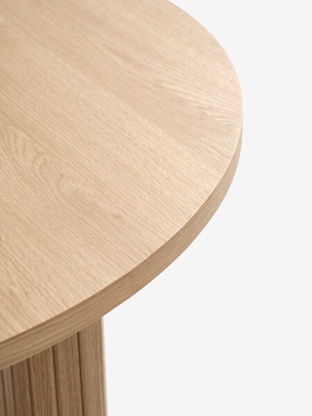 LYNGVIG L180/260 natural oak + 4 RAMSING beige/chrome