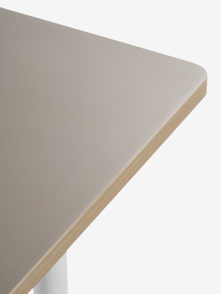 Matbord HORNUM 90x180 brun/krom