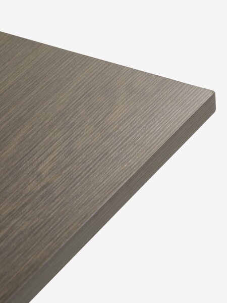 ALSTED L160 bord mörk ek + 4 PURHUS stolar off-white