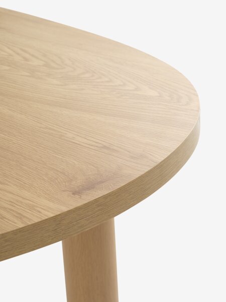 RAVNSBJERG L200 table warm oak + 4 ROUST dark sand