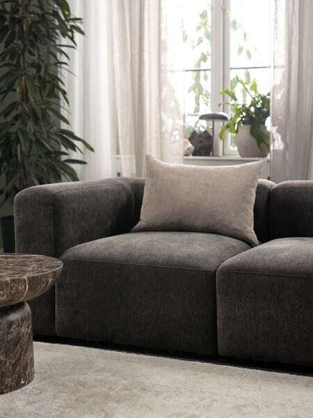 Sofa module SKEJBY corner/end dark brown fabric