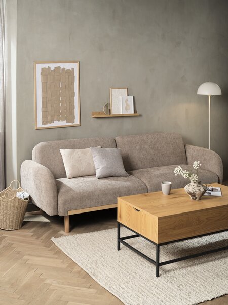 Sovesofa BALKA 3-seter sand stoff