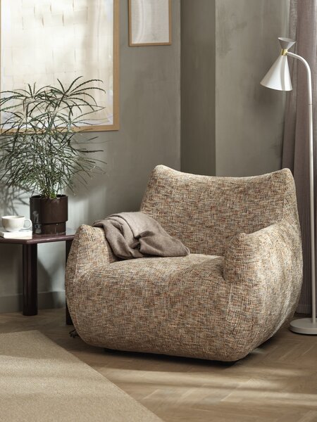 Armchair TRANEBJERG sand multi fabric