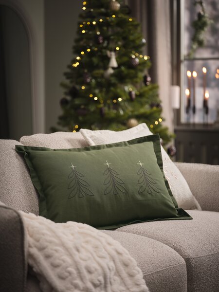 Housse de coussin ELDE 40x60 vert