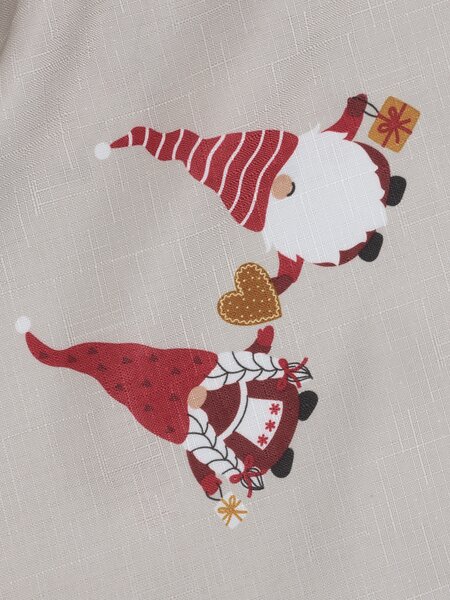 Tablecloth TRILOBIT 140x240 beige/red