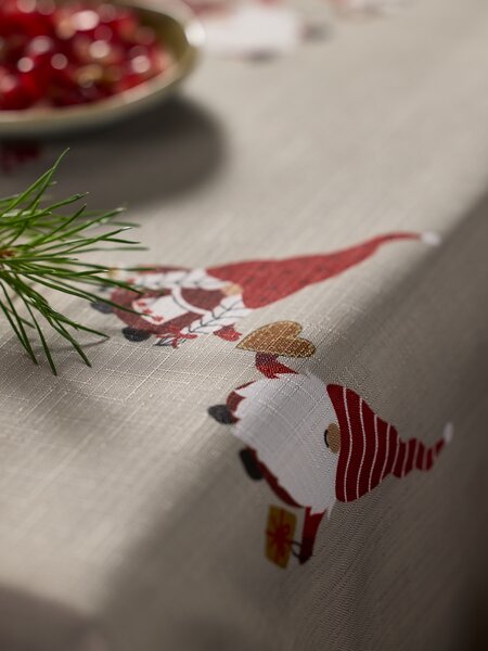 Tablecloth TRILOBIT 140x240 beige/red