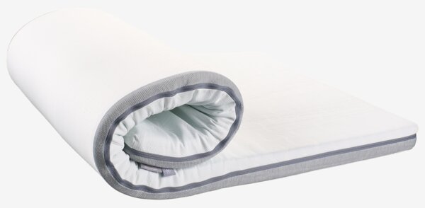 Mattress topper 140x200cm WELLPUR BOKSELVI grey E.Double